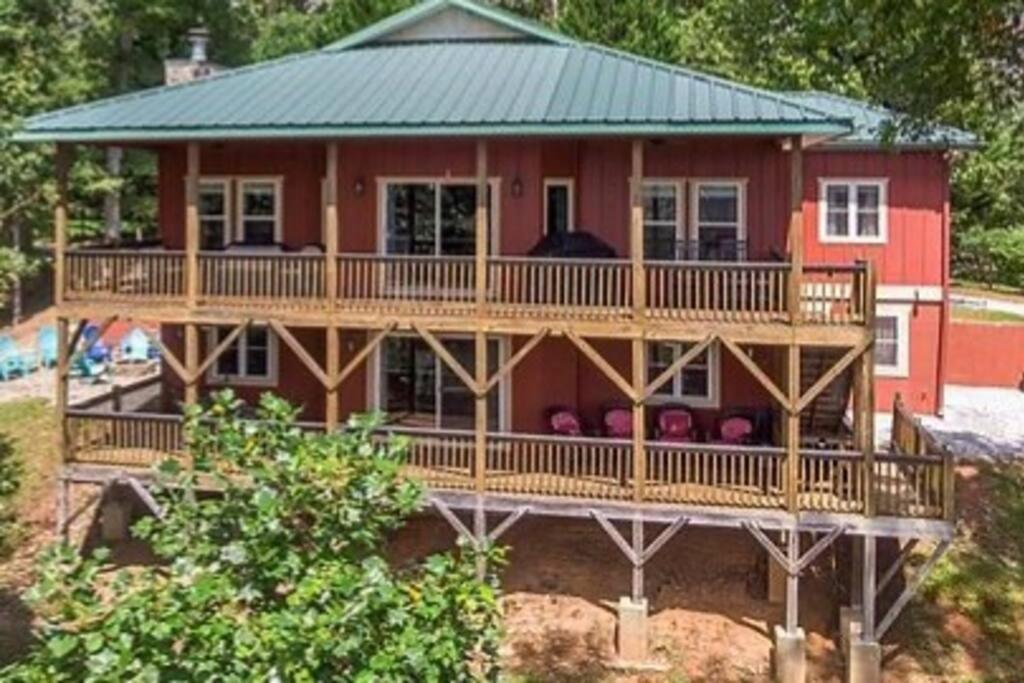 Red Rooster Family Cabin W/Hot Tub+Fire Pit+View Franklin Dış mekan fotoğraf