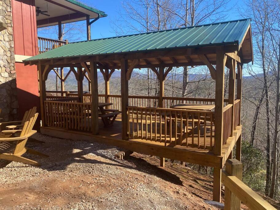 Red Rooster Family Cabin W/Hot Tub+Fire Pit+View Franklin Dış mekan fotoğraf